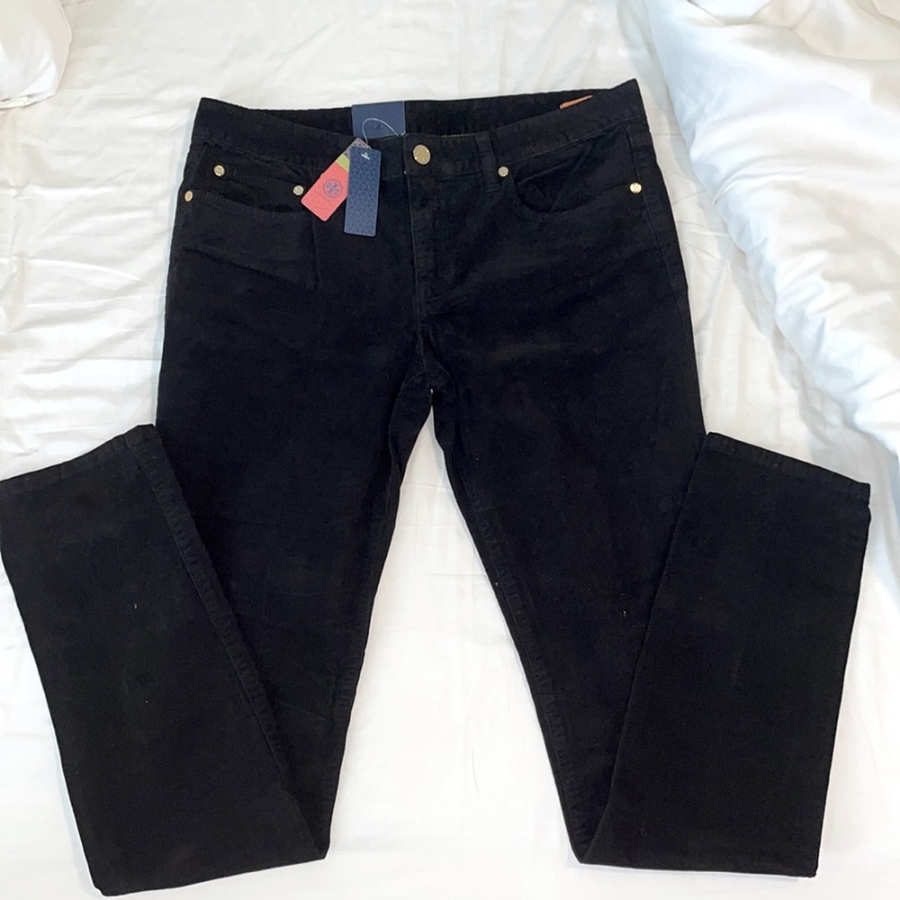 ❄️NWT❄️ TORY BURCH, Ivy Super Skinny Corduroy, Black, size 31